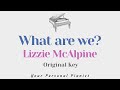 What are we - Lizzy McAlpine (Original key Karaoke) - Piano Instrumental Cover with Lyrics