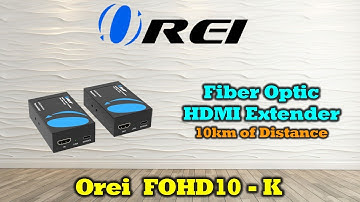 OREI 4K HDMI Over Fiber Extender | 10KM Ultra HD 60Hz Transmission via SFP+ | HDR10+ & CEC Support