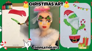 Best Christmas art compilations 2023 pt 2 #shorts #tiktok #christmas #art