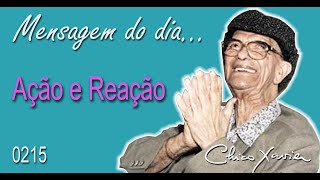 Mensagem Espírita Diária  - 0215  Ação e Reação - #chicoxavier #mensagemespiritual #mensagemespirita