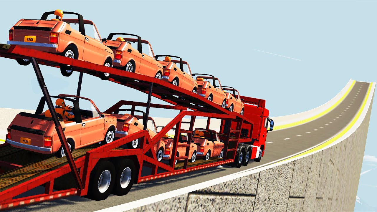 CRAZY High Speed Jumps #37 BeamNG Drive CrashTherapy