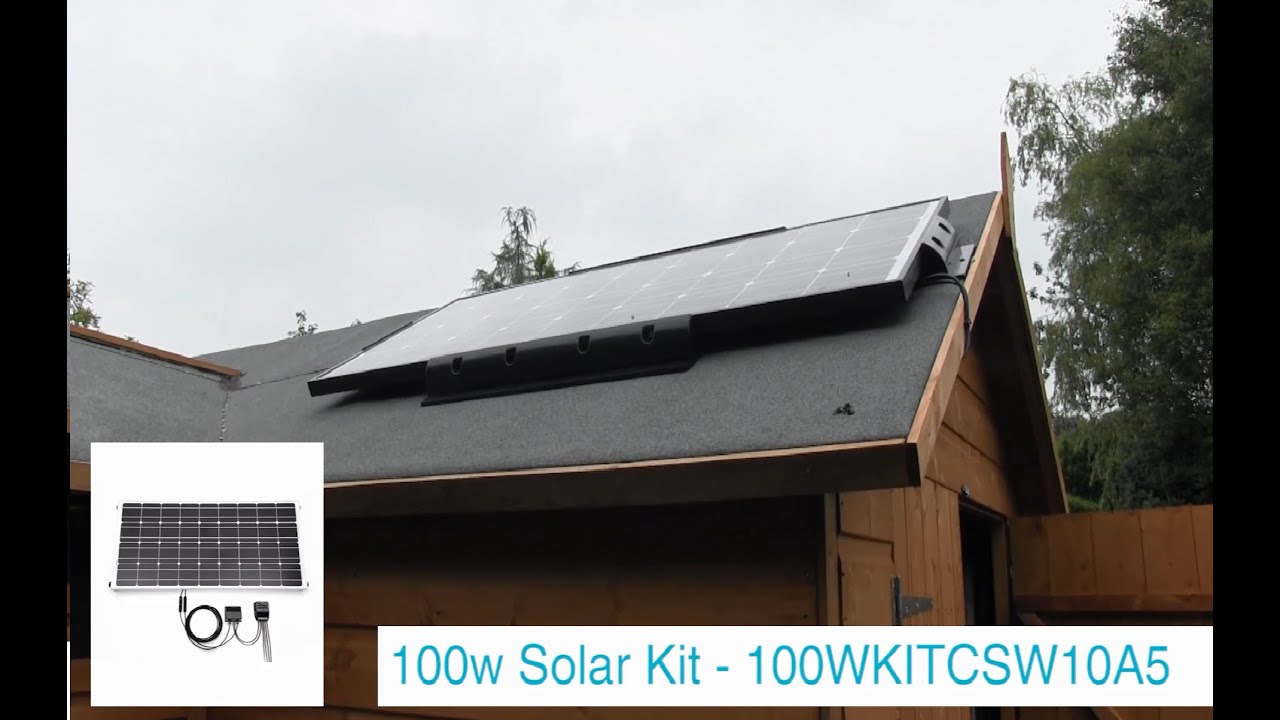 Solar Panel Ideas- Garden Shed