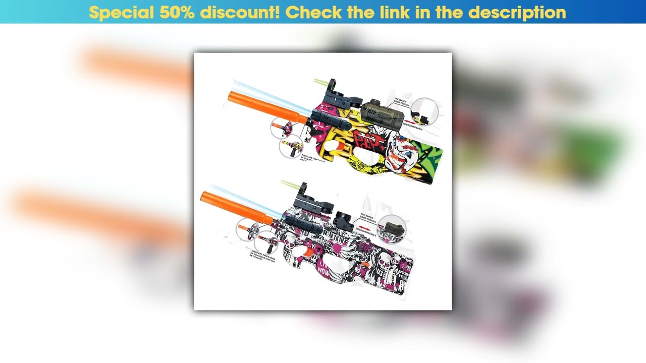 New Arrival P90 Hand Self Integrated Repeated Shooting Toy Gun Summer outdoor parent-child interact