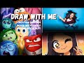 Drawing Angry from Inside Out 2 part-1 #art #insideout #how to draw #easy tutorial