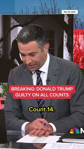 Trump guilty on all counts 34 felony counts