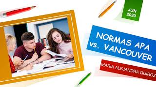 NORMAS APA vs NORMAS VANCOUVER