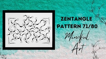 Zentangle Pattern 71/80 Mindful Art Easy #zentangle #zentangleart #zentanglepatterns #mindfulart