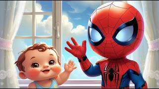 🕷️🦸 Little Spiderman Rescue the Baby | Kids Superhero Adventure Cartoon 👶✨