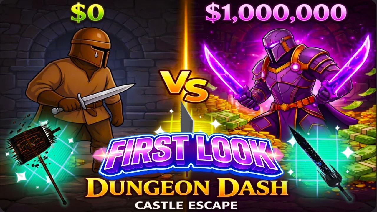 Dungeon Dash: Castle Escape (ROGUELIKE) First Look - YouTube