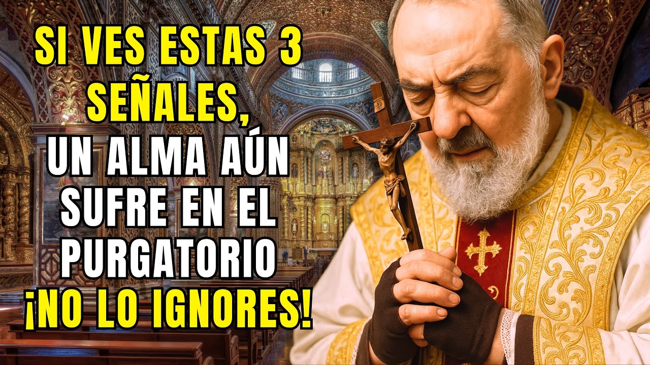 ⚠️PADRE PIO ADVIERTE: SI VES ESTAS 3 SEÑALES, UN ALMA AÚN SUFRE EN EL PURGATORIO — ¡NO LO IGNORES!