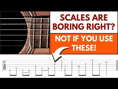 How To Make Playing Scales Fun - Open String Guitar Scales -