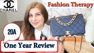 Chanel19 alternative in Caviar leather is Fashion Therapy Seasonal Flap, One Year Review