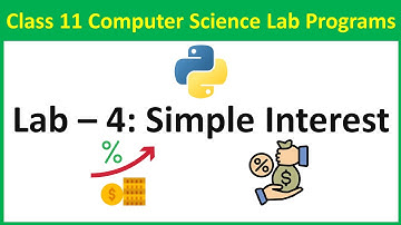 Write A Python Program To Calculate Simple Interest | Vision Academy