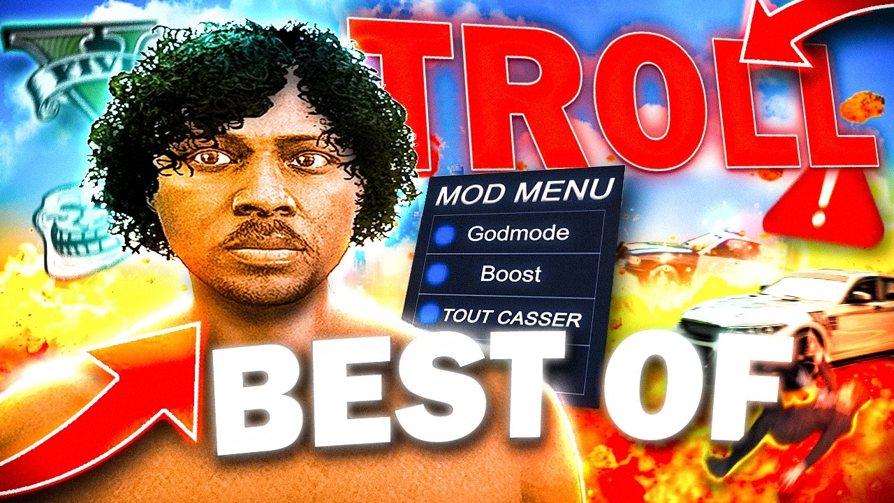 J'ai TROLL et RUINÉ des SERVEURS GTA RP avec mon MOD MENU ⛔! (BEST OF)