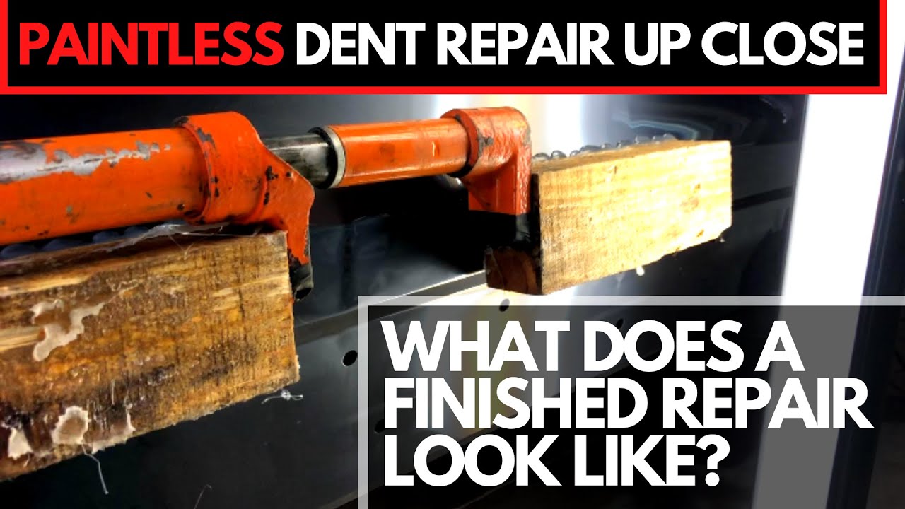 WHAT DOES A FINISHED PAINTLESS DENT REPAIR LOOK LIKE UP CLOSE? YouTube