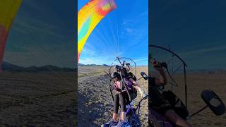 Tia’s first Paramotor Flight. ParamotorFlights.com