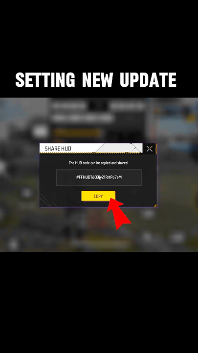 Ob 49 update in ( SETTING NEW UPDATE) sher HUD code 👍. #freefire #garenafreefire #shorts