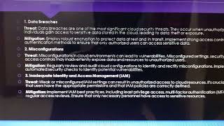 11 Top Cloud Security Threats