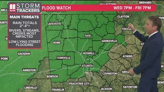 Weather forecast in metro Atlanta, north Georgia | Tues 11p update
