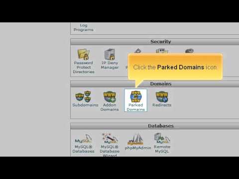 How to park a domain name