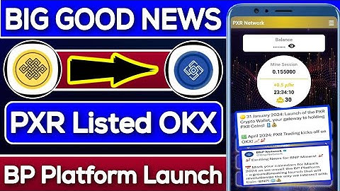 PXR Network Listed Coin OKX 😱 | BNP Network BP Platform Launch 😱 | Rizwan Blouch