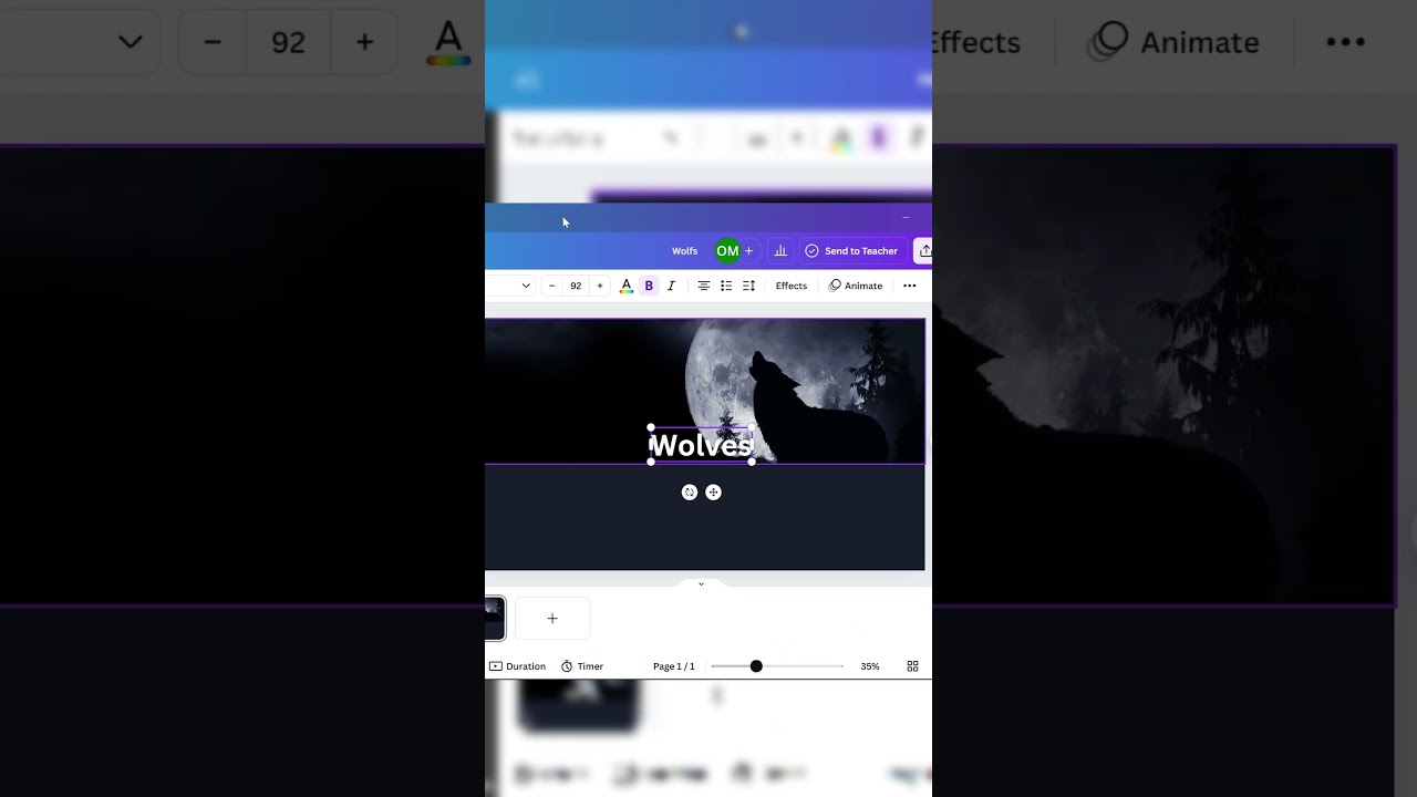 Create a Stunning First Slide for Your Alpha Wolf Presentation! 🐺✨