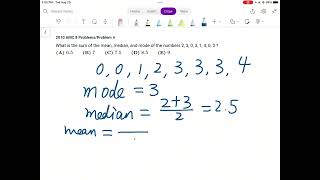 2010 AMC 8 Problem 1, 2, 3, 4, 5