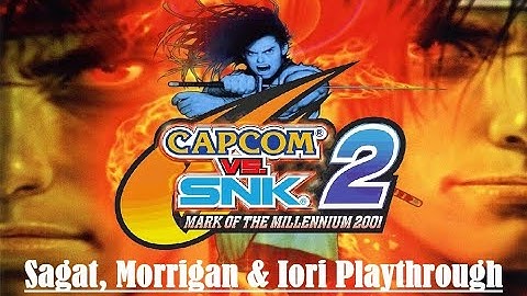Capcom Vs. SNK 2: Mark of the Millennium 2001 - Sagat, Morrigan & Iori Playthrough