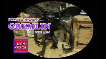SCULPTING Life-Size GREMLIN Step-By-Step Milliput Tutorial - Part 4 - with Leon Hills - LEON CREATOR
