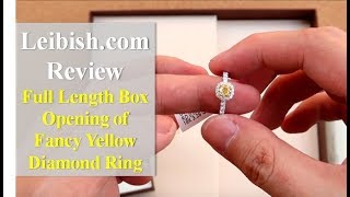 Leibish & Co Review - Unboxing a Fancy Intense Yellow Diamond Ring