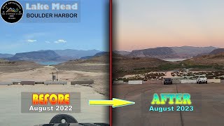 Boulder Harbor Refilling August 3rd 2023 | Lake Mead Drought Update BEFORE & AFTER #water #update by MOJO ADVENTURES 2,956 views 9 months ago 1 minute, 34 seconds