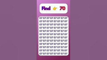 Find the even number 70 #youtubeshorts #games #puzzle #shorts #quiz