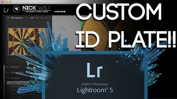 Create A Custom Identity Plate For Adobe Lightroom