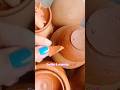 Real Mitti Clay Pot 🌿 Earthy &amp; Soft Crunchy Feel #shorts #asmr #clay #satisfying#clayart #claypot.