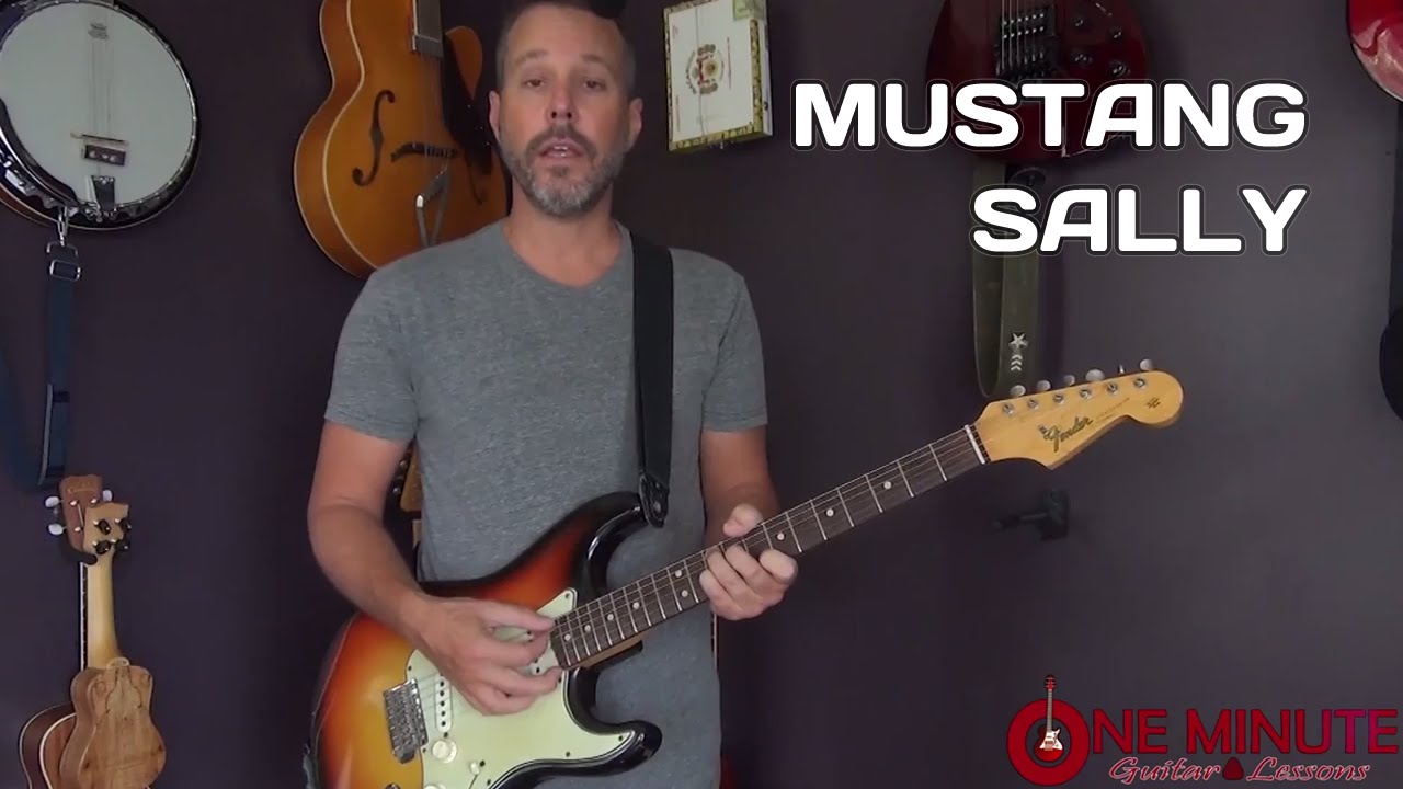 Mustang Sally by Wilson Pickett - 1 Minute Guitar Lesson - YouTube