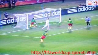 Denmark (1) vs Cameroon (1) by BENDTNER 33'