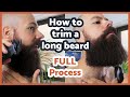 How to trim a long beard - FULL PROCESS - Do it at home!
