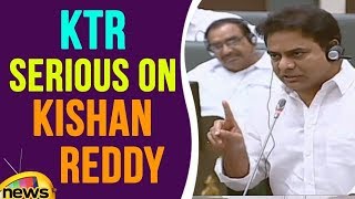 KTR Serious On Kishan Reddy Making a Fuss In The Assembly | Mango News