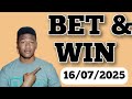 FOOTBALL PREDICTIONS TODAY 16/07/2025 SOCCER PREDICTIONS TODAY | BETTING TIPS, #footballpredictions