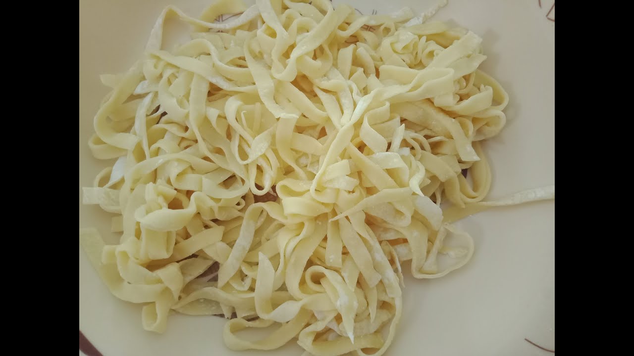 Pasta noodles home made - YouTube