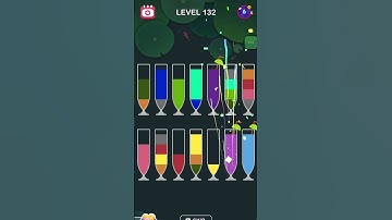 Water Short Level 132 Tutorial #watercolorsortfullgamplay #games #puzzle #watercolorsort #gaming