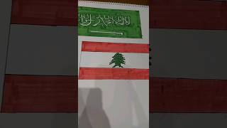 رسمت علم لبنان الغالي وحبيب القلب??