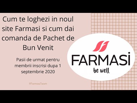 Cum te loghezi in site Farmasi si cum plasezi o comanda de Pachet de Bun Venit