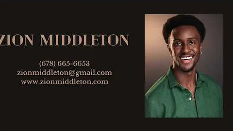 ZION MIDDLETON I  Elon Music Theatre c/o 2023 Seni...
