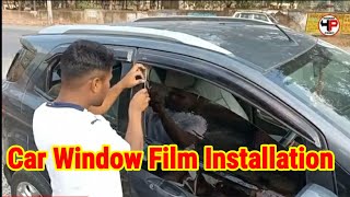 Car window film installation / car me film kaise lagate hai| #car #film