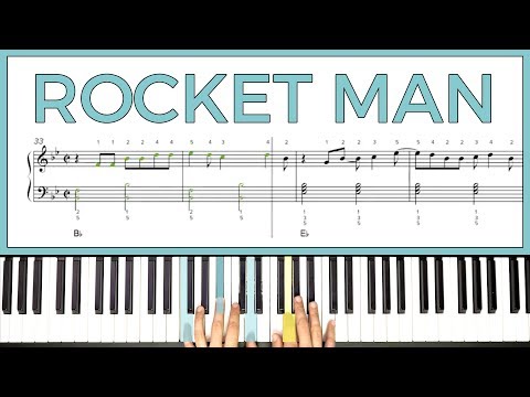 How to play 'Rocket Man' by Elton John on the piano -- Playground Sessions