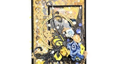 ♬ Shimmerz Mixed Media Card (Start-to-Finish)