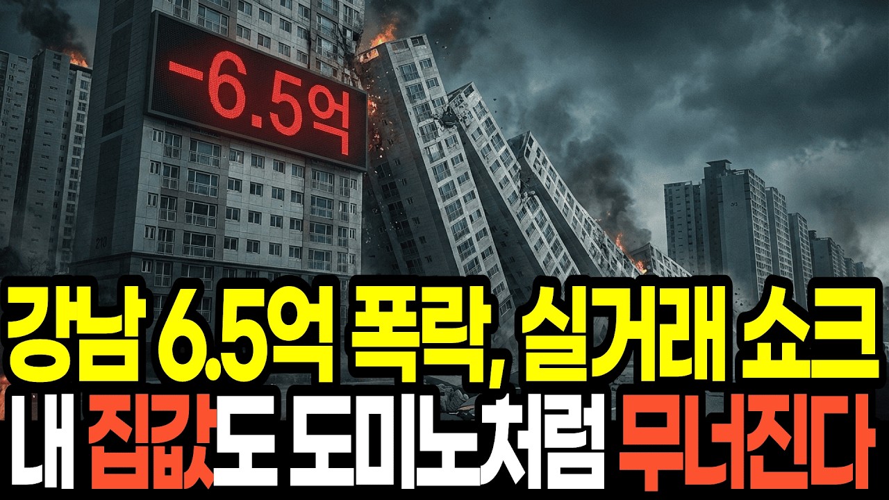 강남 6.5억 폭락 현실화! '주식 광풍'에 집 내던지는 집주인들, 대폭락 전조인가?
