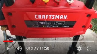 Craftsman 2800 psi gas powered pressure washer.