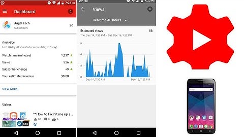 **How to see YouTube views,analytics, dashboard in Android mobile**